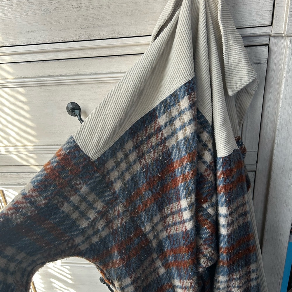 NWT Boutique Corduroy and Flannel Shacket